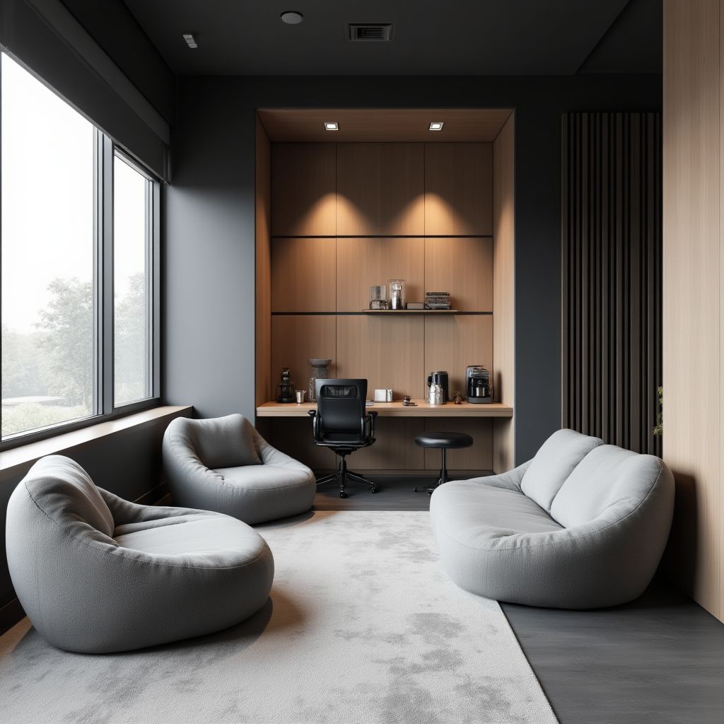 Zona de relaxare din biroul nostru