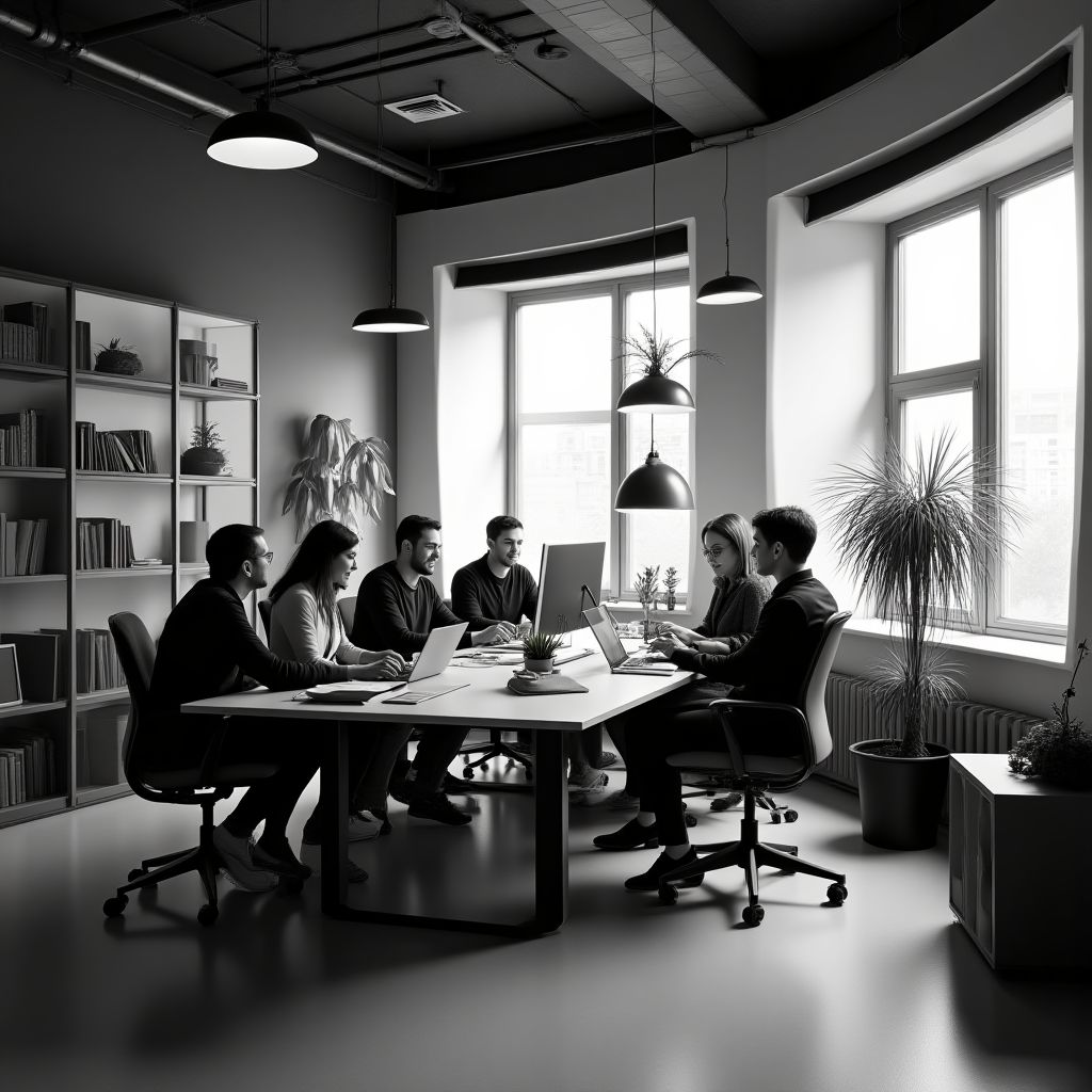 Echipa NeuVision în biroul nostru