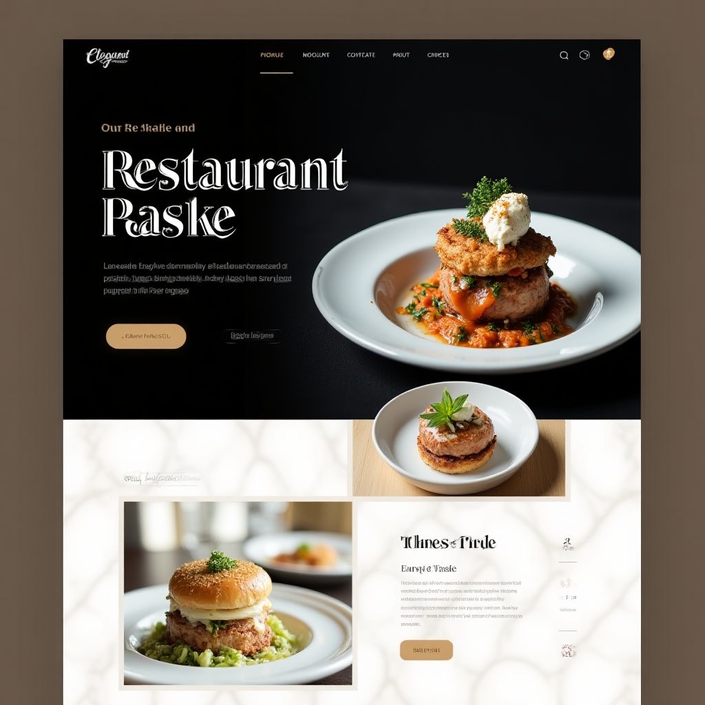 Website pentru restaurant
